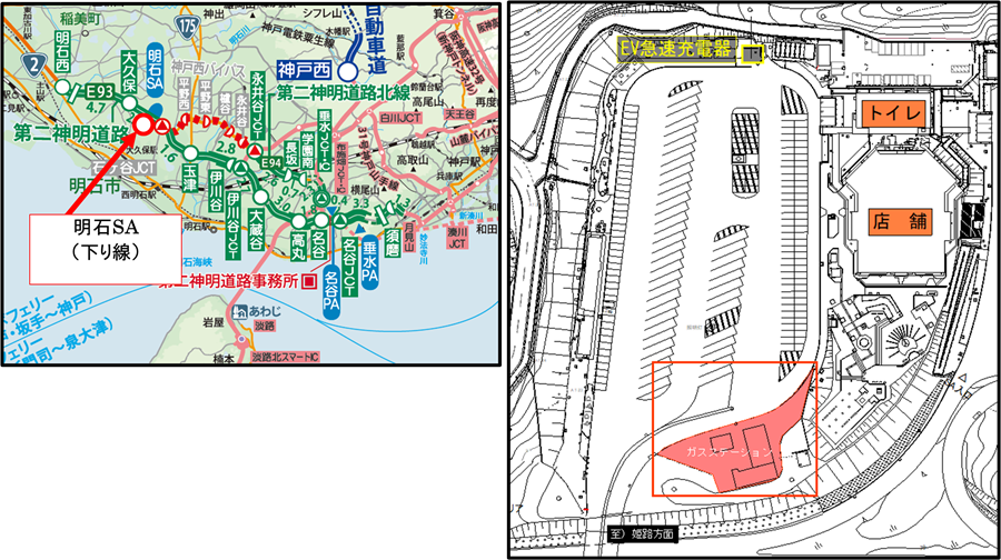 明石SA配置図面
