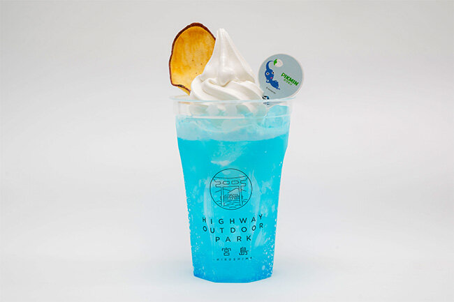 青ピクミンフロート（ラムネ・炭酸）
