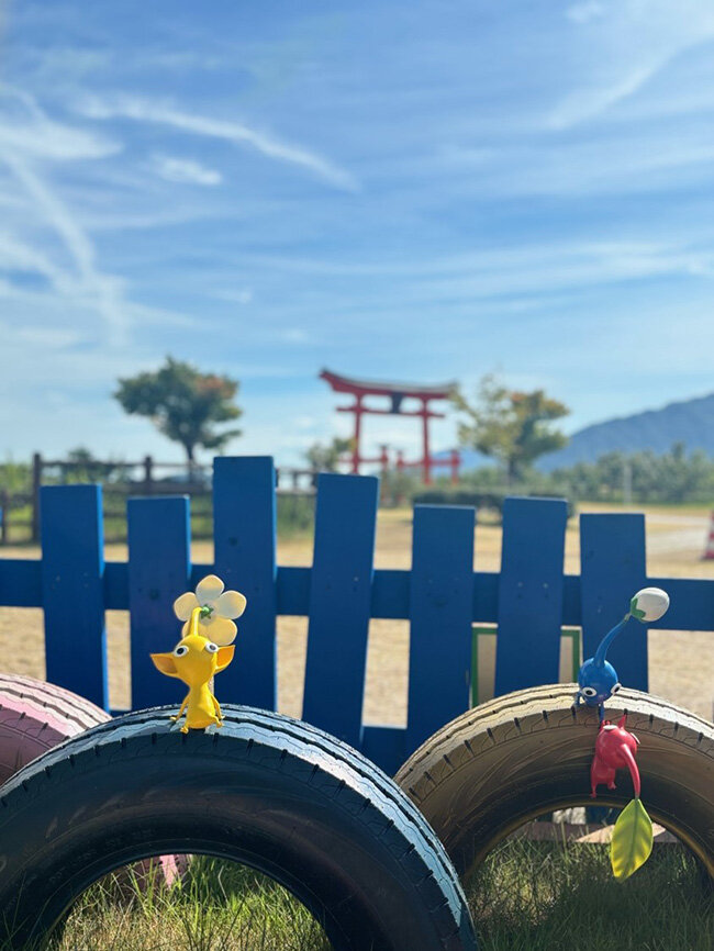 鳥居とピクミン