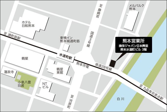 熊本営業所マップ