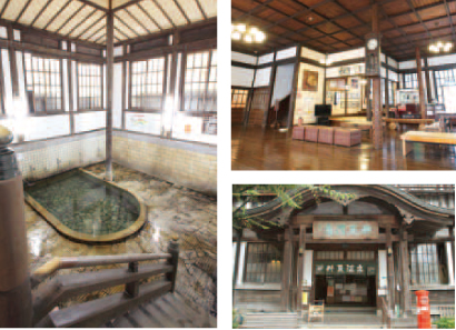 屋内の砂湯