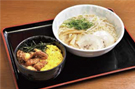 岡山中華そばタコ丼セット