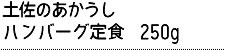 土佐のあかうしハンバーグ定食　250g